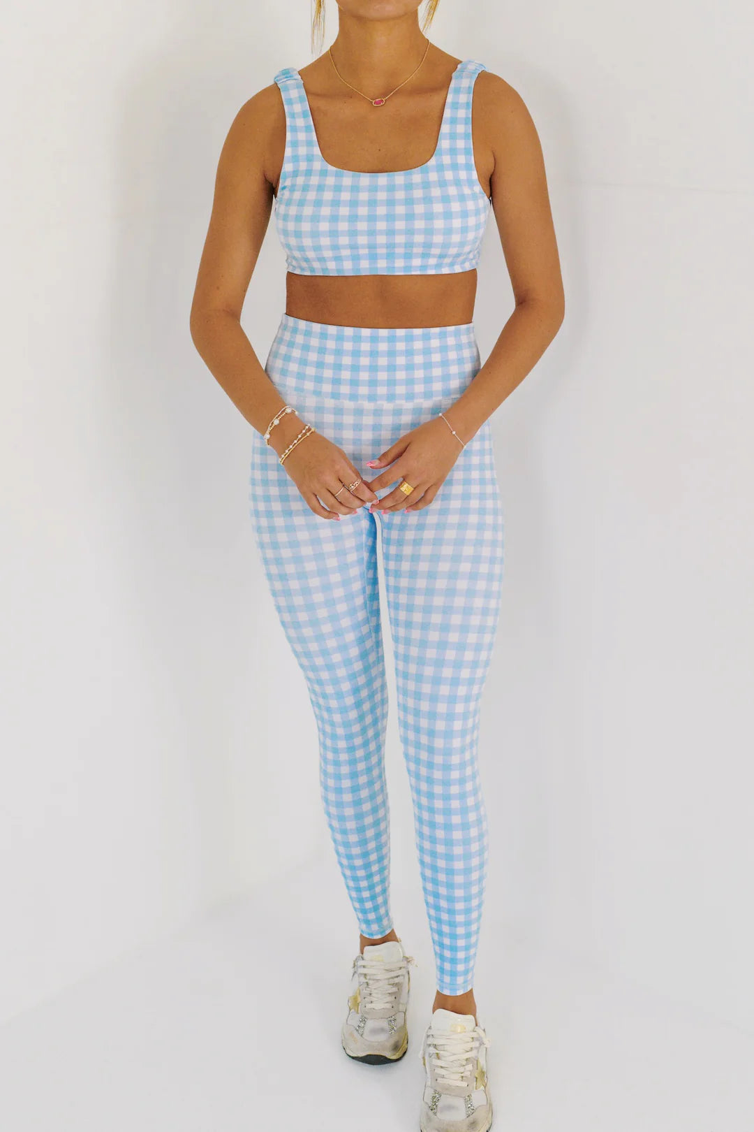Pink gingham 3 piece set