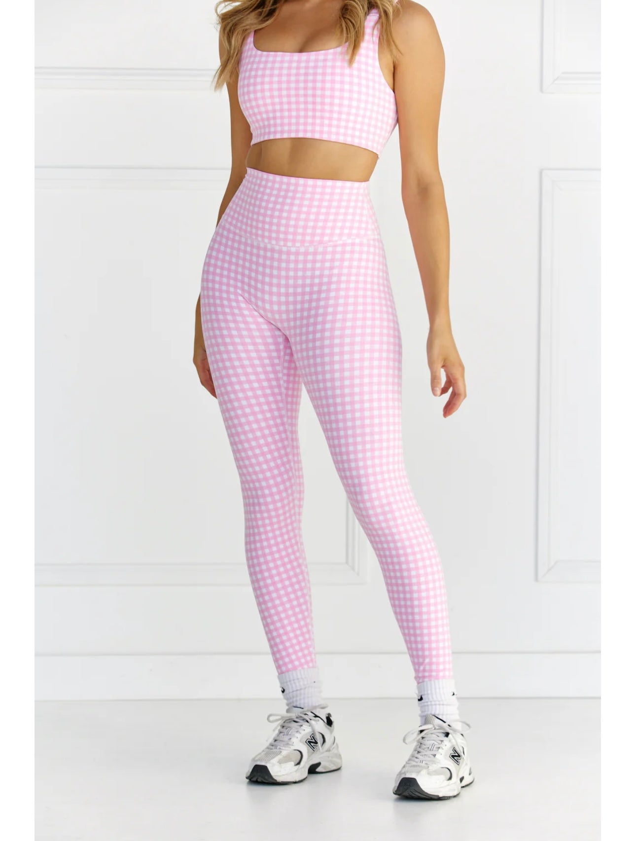 Pink gingham 3 piece set