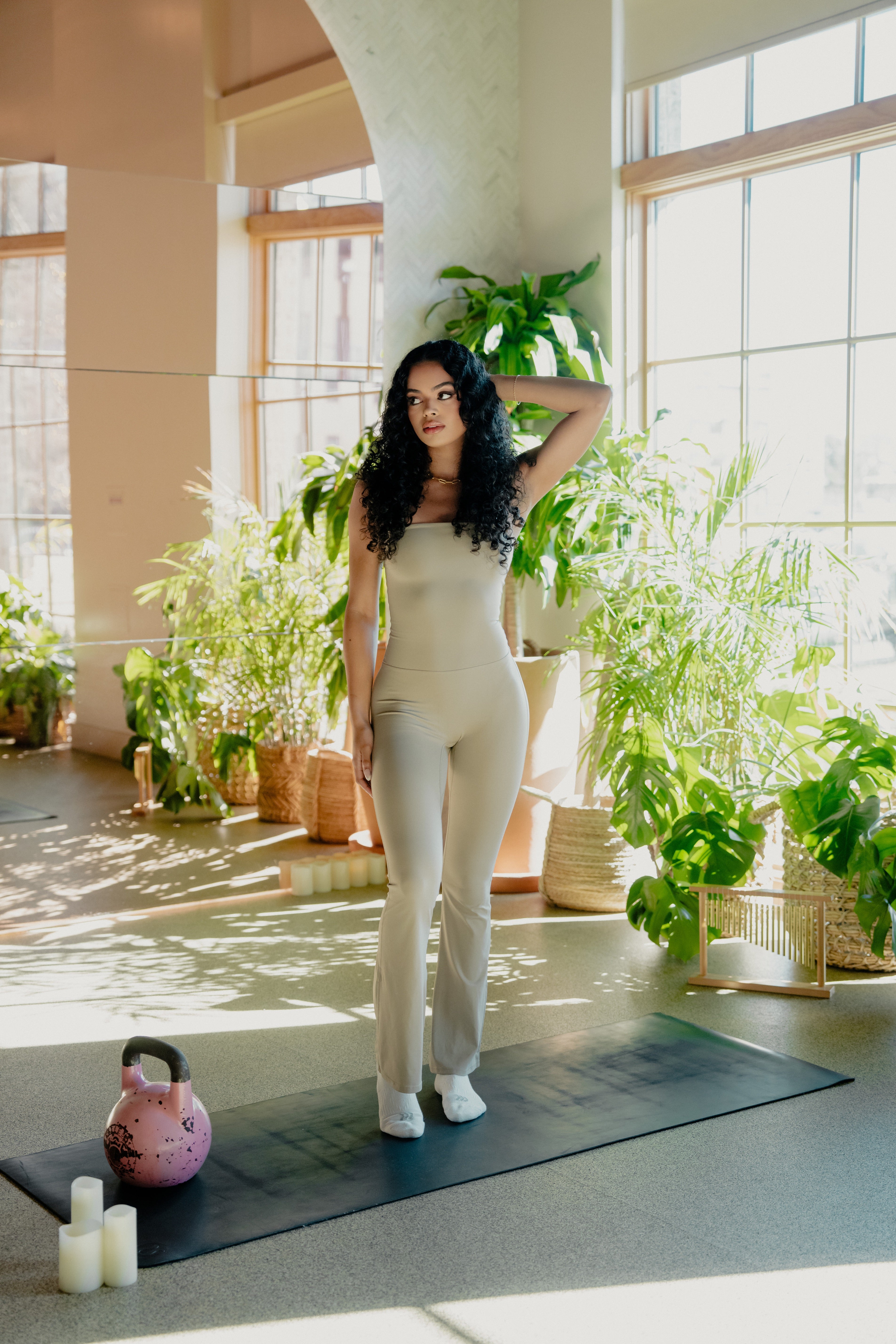 Mocha Wide Leg Jumpsuit
